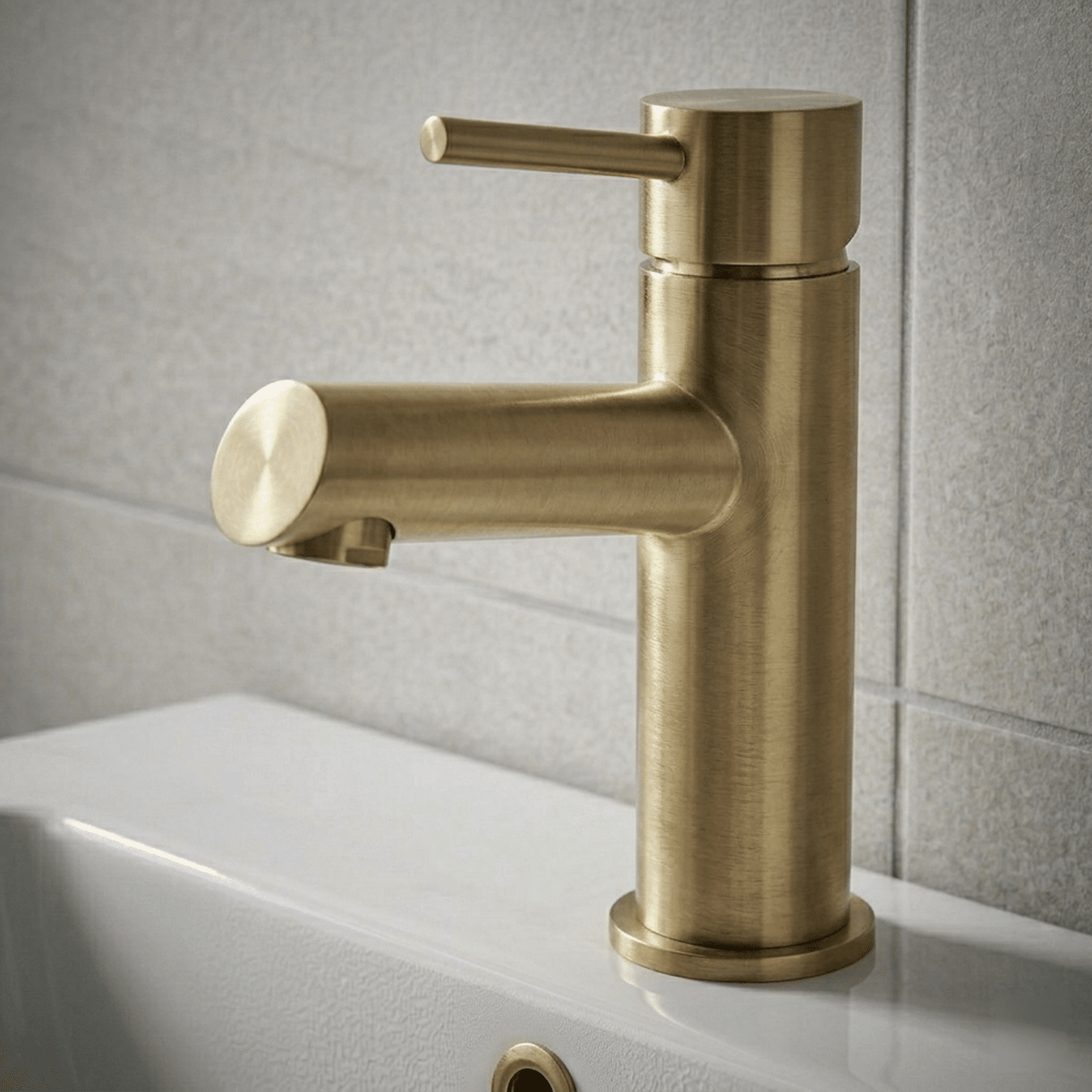 [BTE805] Wetley Minimalist Round Mono Basin Mixer Tap & Push Button Waste - Choice of Finish - Silo