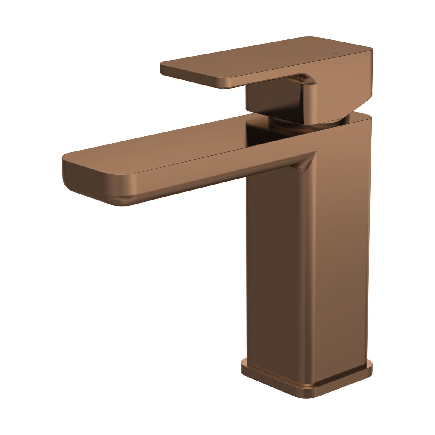 [BTEM1505] Swinscoe Square Mono Basin Mixer Tap with Push Button Waste – Choice of Finish - Cutout