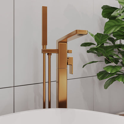 [BTEM1521] Swinscoe Contemporary Square Freestanding Bath Shower Mixer Tap with Kit - Choice of Colour - Lifestyle 3