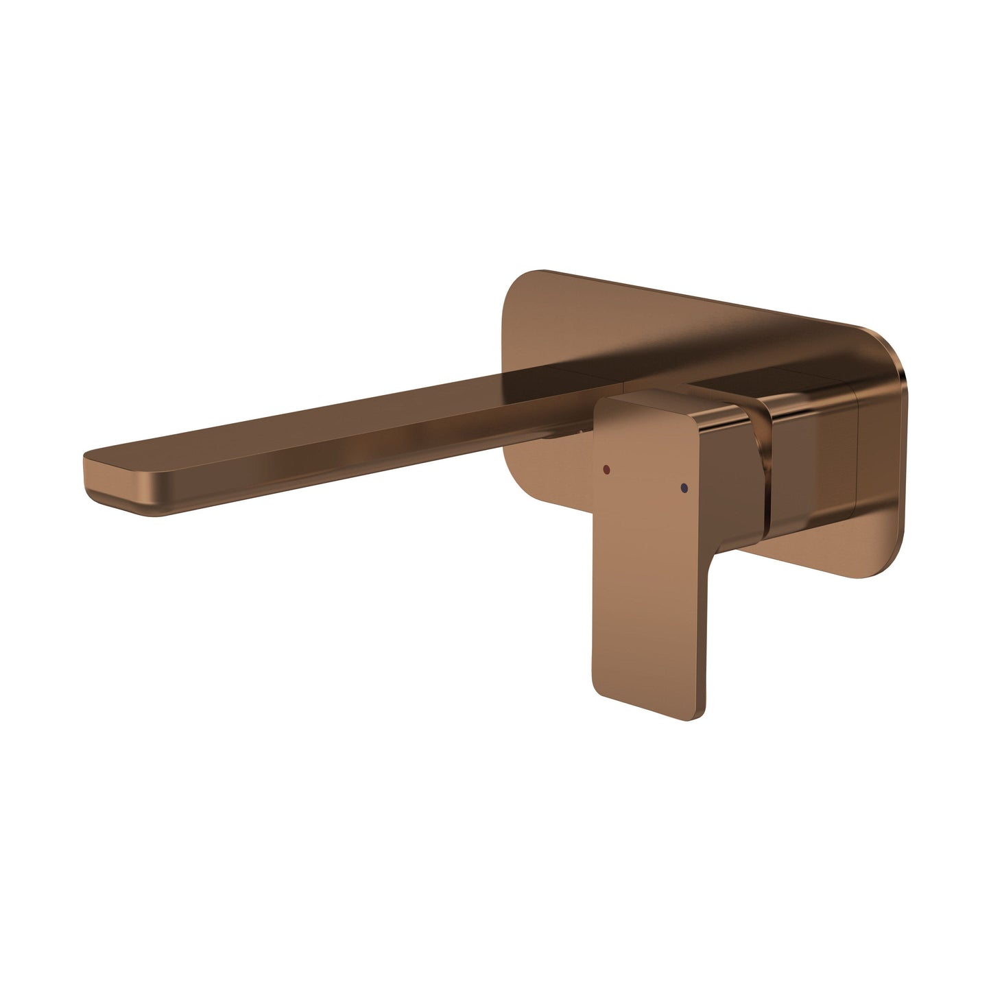 [BTEM1528] Swinscoe Contemporary Square Wall Mounted 2 Tap Hole Basin Mixer Tap - Choice of Finish - Cutout