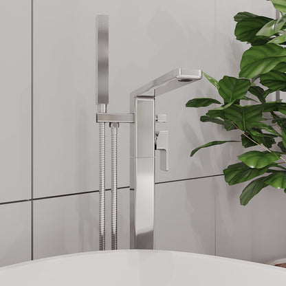 [BTEM321] Swinscoe Contemporary Square Freestanding Bath Shower Mixer Tap with Kit - Choice of Colour - Lifestyle 3