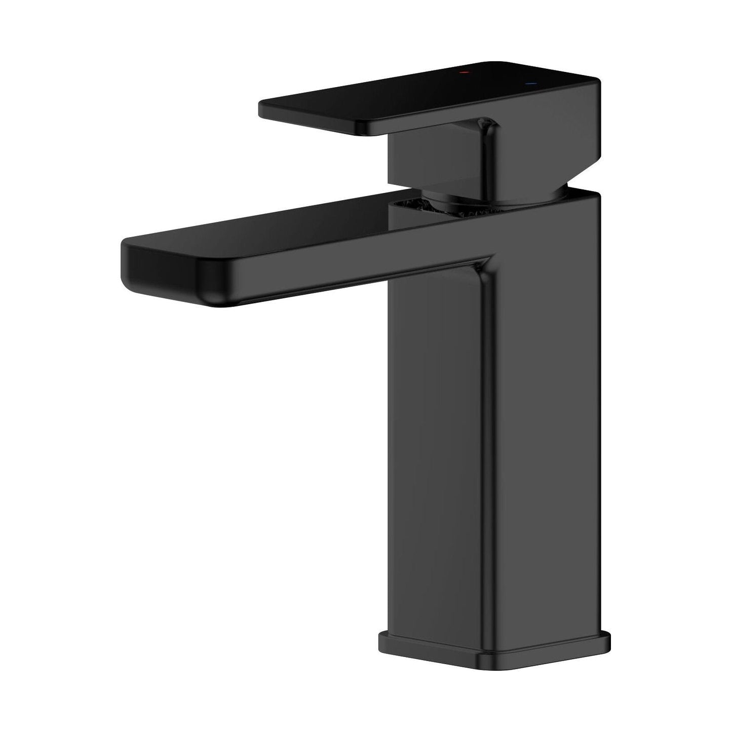 [BTEM405] Swinscoe Square Mono Basin Mixer Tap with Push Button Waste – Choice of Finish - Cutout
