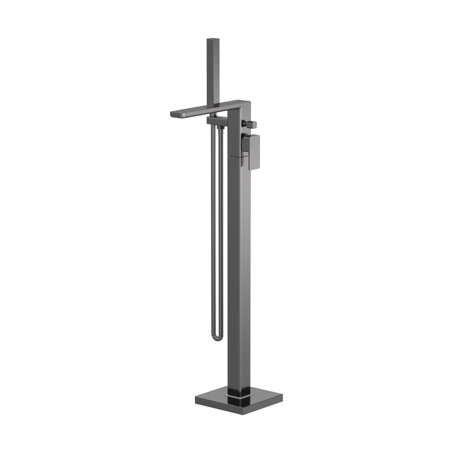[BTEM721] Swinscoe Contemporary Square Freestanding Bath Shower Mixer Tap with Kit - Choice of Colour - Cutout