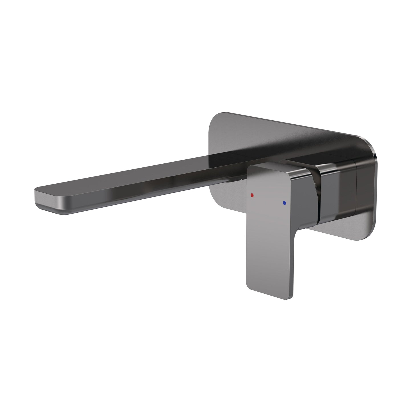 [BTEM728] Swinscoe Contemporary Square Wall Mounted 2 Tap Hole Basin Mixer Tap - Choice of Finish - Cutout