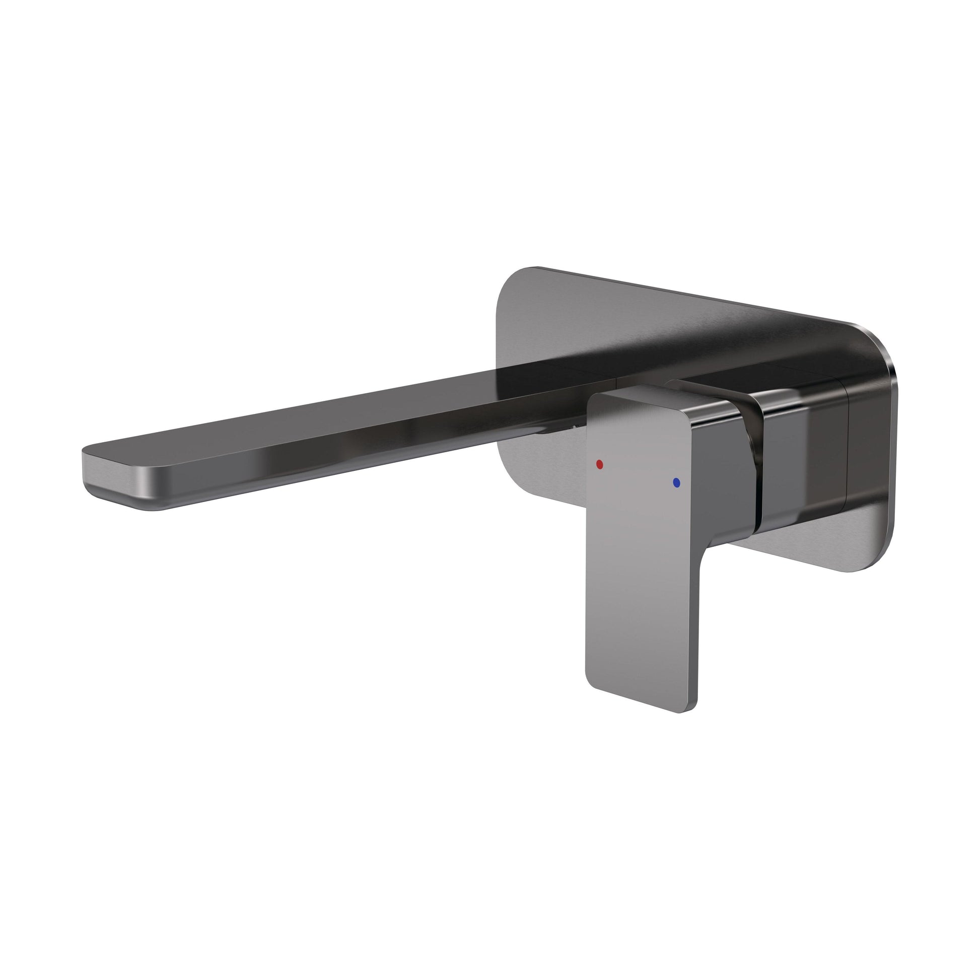 [BTEM728] Swinscoe Contemporary Square Wall Mounted 2 Tap Hole Basin Mixer Tap - Choice of Finish - Cutout