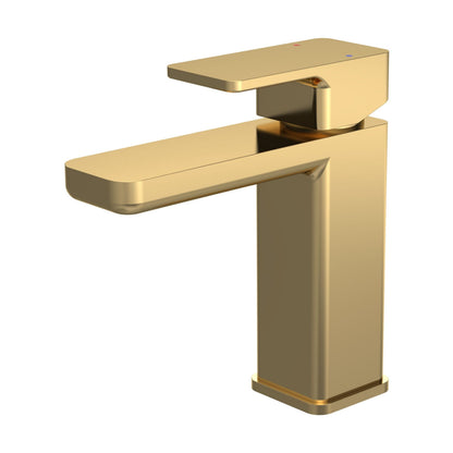 [BTEM805] Swinscoe Square Mono Basin Mixer Tap with Push Button Waste – Choice of Finish - Cutout