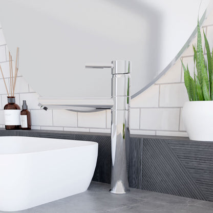 [BTEV319] Balterley Evian Round Tall Lever Mono Basin Mixer Tap - Chrome - Lifestyle 3