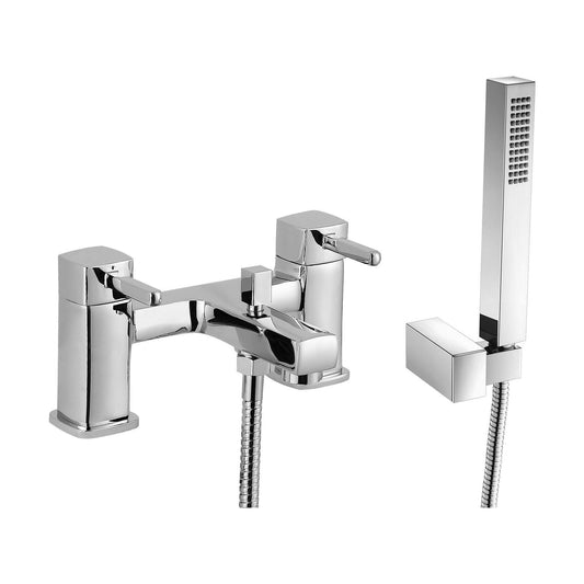 [BTFA304] Contemporary Bath Shower Mixer Tap with Shower Kit- Chrome - Cutout