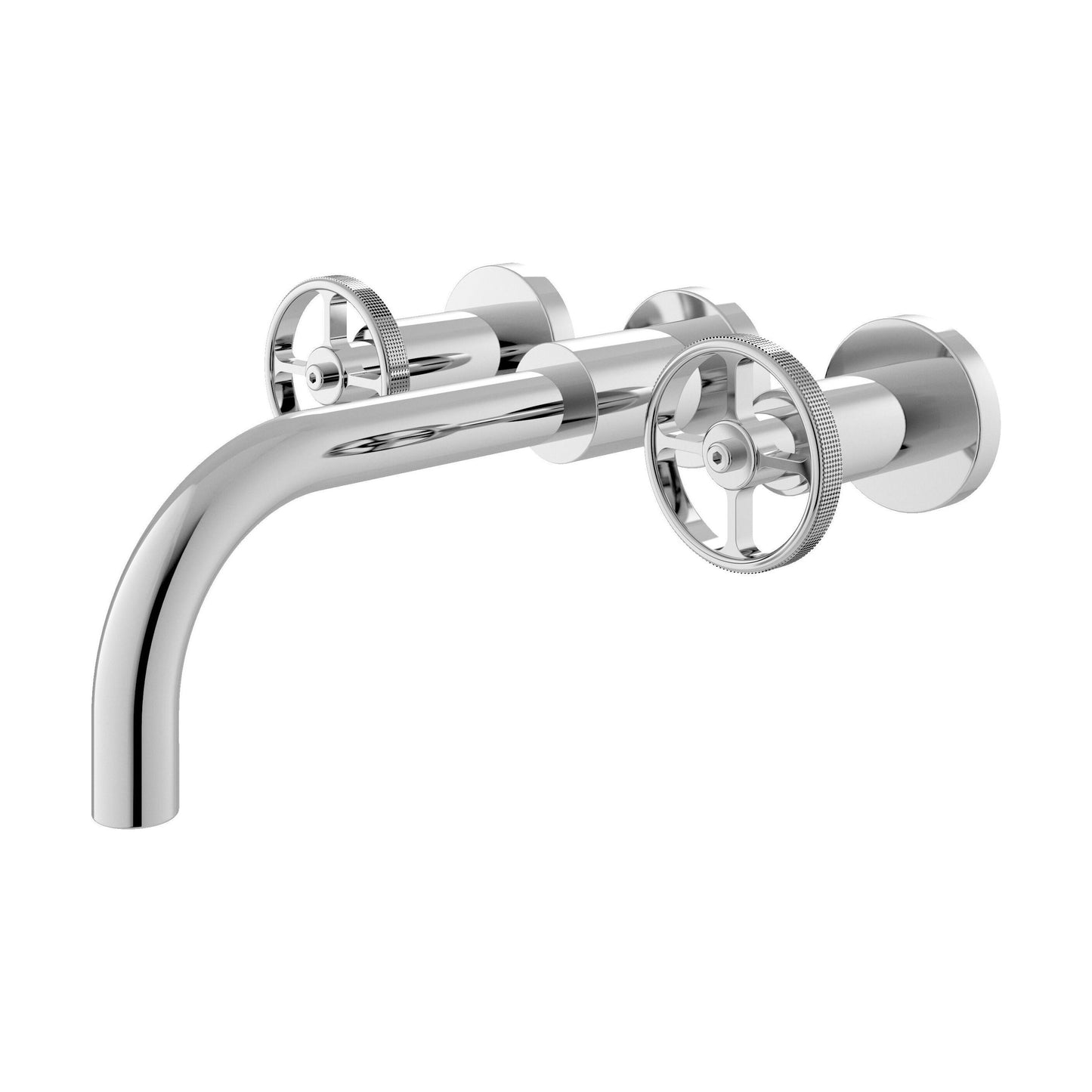 [BTIW317] Industrial 3TH Wall Mounted Basin Mixer - Cutout