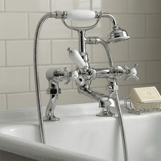 [BTKI303X] Balterley Hanchurch Bath Shower Mixer Tap - Chrome or Brushed Brass - Silo