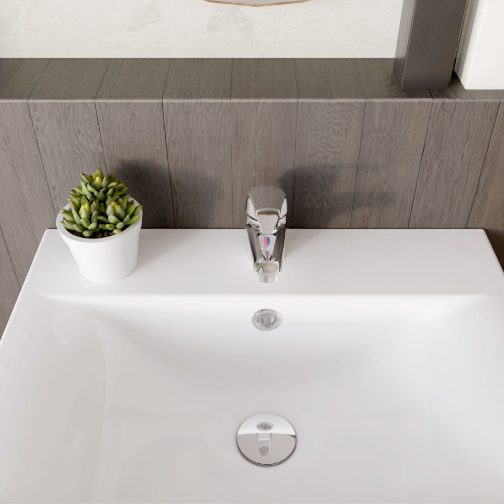 [BTOD345] Balterley Willow Single Lever Mono Basin Mixer Tap with Push Button Waste - Chrome - Lifestyle 2