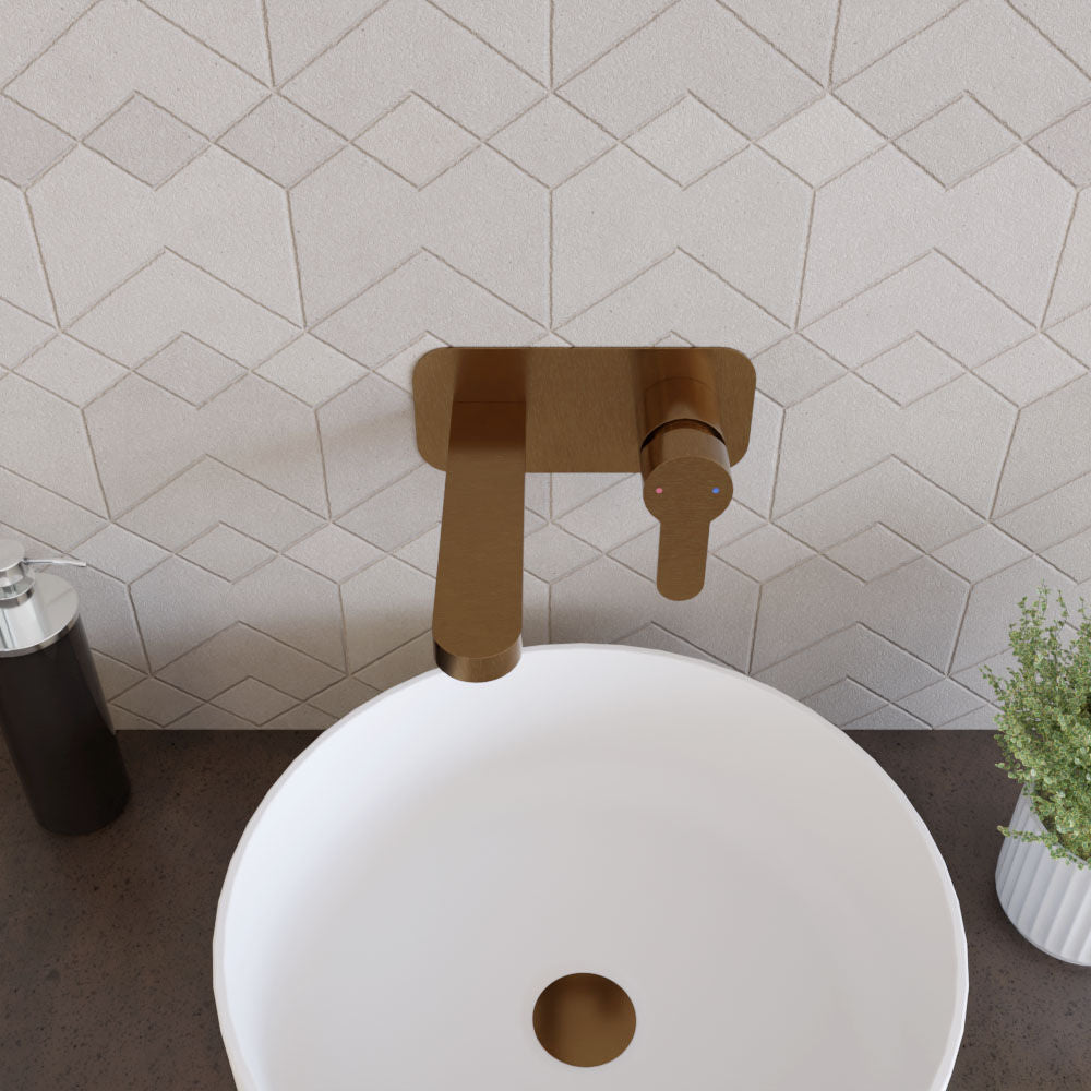 [BTPR1528] Consall Round Wall Mounted Basin Tap - Choice of Finish - Lifestyle 2
