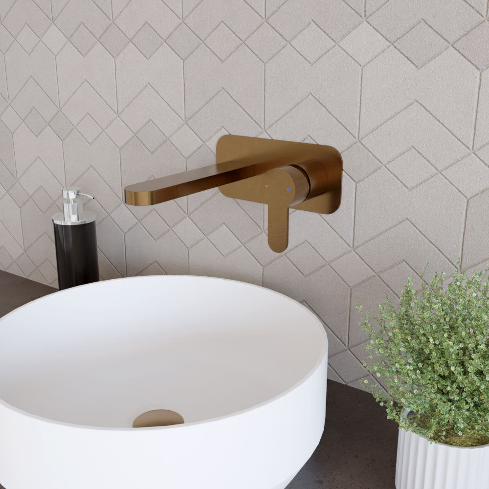 [BTPR1528] Consall Round Wall Mounted Basin Tap - Choice of Finish - Lifestyle 3