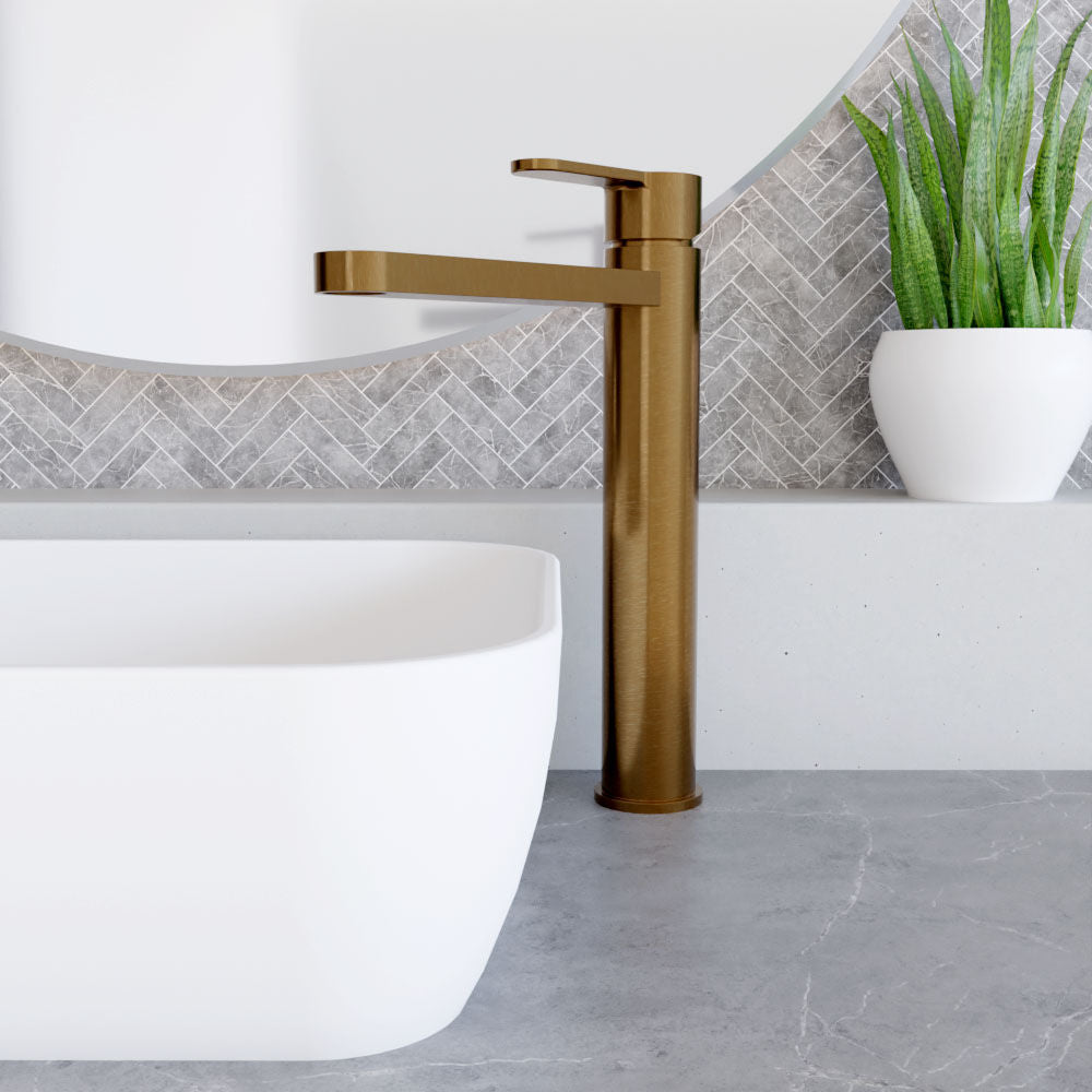 [BTPR1570] Consall Round High-Rise Mono Basin Mixer Tap, 290 x 52 x 187mm - Choice of Finish - Lifestyle 1