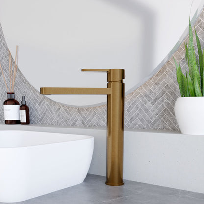 [BTPR1570] Consall Round High-Rise Mono Basin Mixer Tap, 290 x 52 x 187mm - Choice of Finish - Lifestyle 3