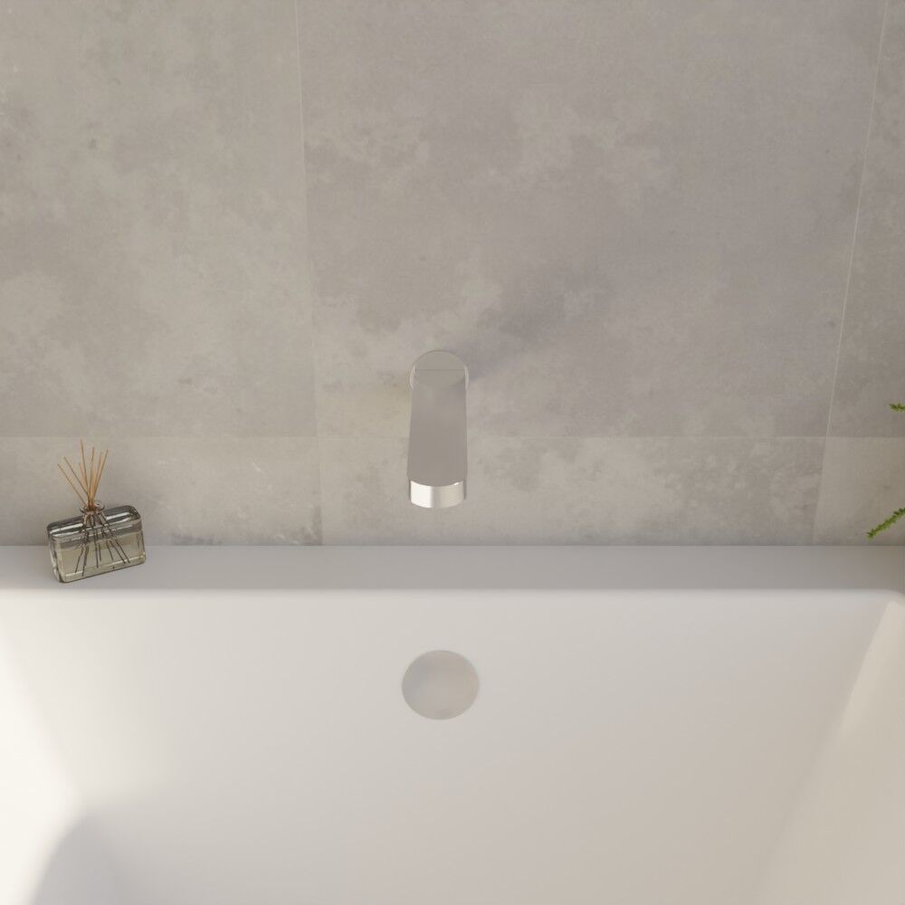 [BTPR300] Balterley Pride Contemporary Bathroom Round Wall Mounted Bath Spout, 45mm, Chrome - Lifestyle 2