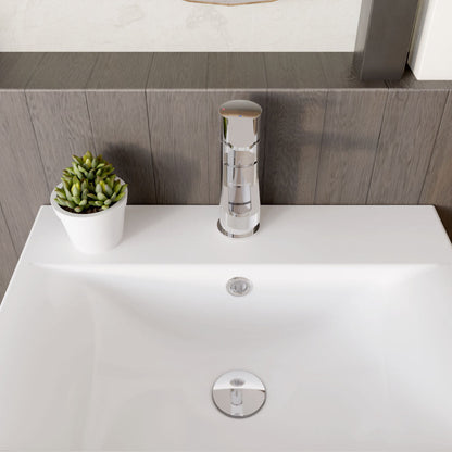 [BTPR305EC] Balterley Pride Round Eco Mono Basin Mixer Tap & Push Button Waste - Chrome - Lifestyle 2