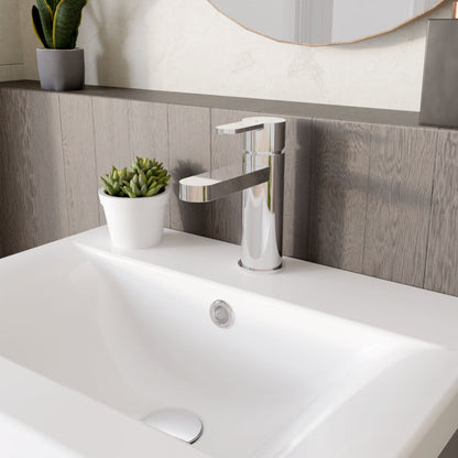 [BTPR305EC] Balterley Pride Round Eco Mono Basin Mixer Tap & Push Button Waste - Chrome - Lifestyle 3