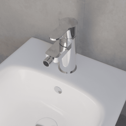 [BTPR306] Balterley Pride Contemporary Round Mono Bidet Mixer Tap with Pop Up Waste - Chrome - Lifestyle 2