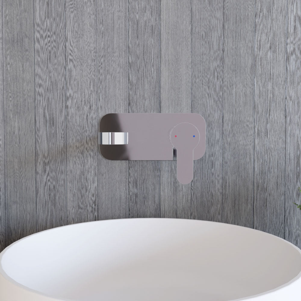 [BTPR328] Consall Round Wall Mounted Basin Tap - Choice of Finish - Lifestyle 1