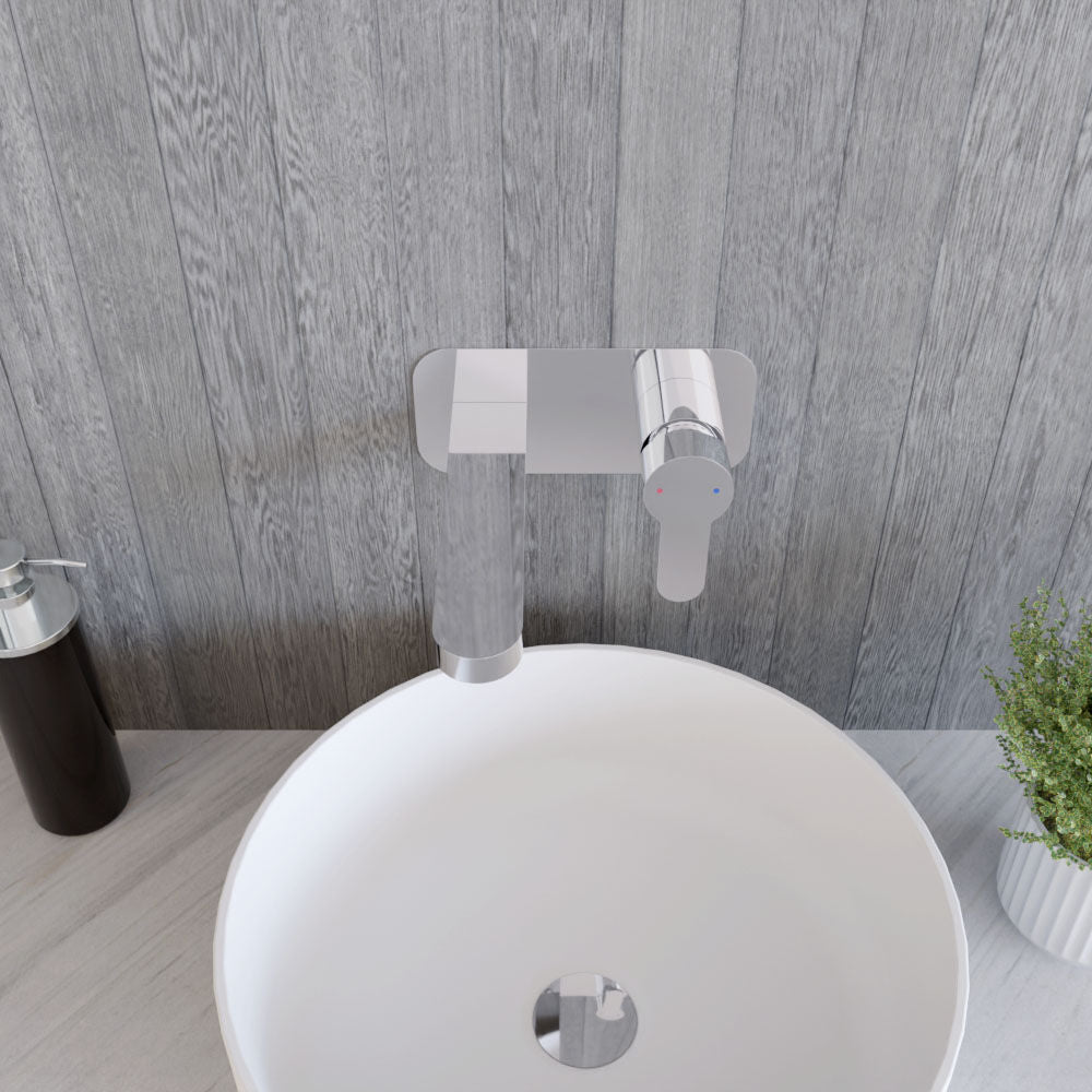 [BTPR328] Consall Round Wall Mounted Basin Tap - Choice of Finish - Lifestyle 2