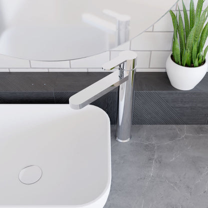 [BTPR370] Consall Round High-Rise Mono Basin Mixer Tap, 290 x 52 x 187mm - Choice of Finish - Lifestyle 2