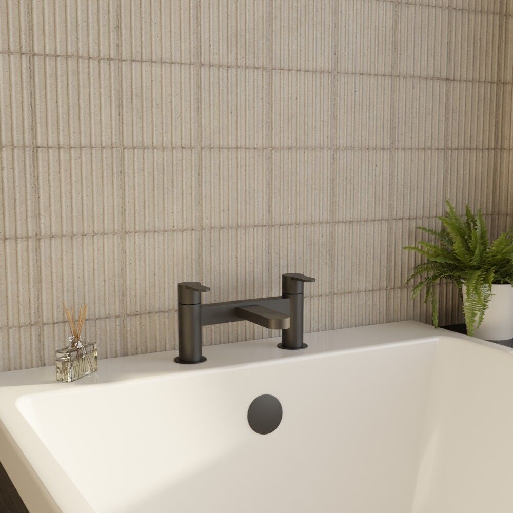 [BTPR403] Consall Round Dual Lever Deck Mounted Bath Filler Tap - Choice of Finish - Lifestyle 3