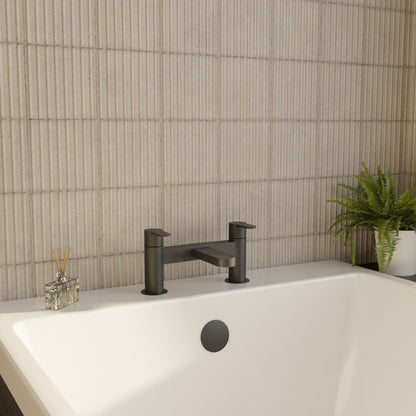 [BTPR403] Consall Round Dual Lever Deck Mounted Bath Filler Tap - Choice of Finish - Lifestyle 3