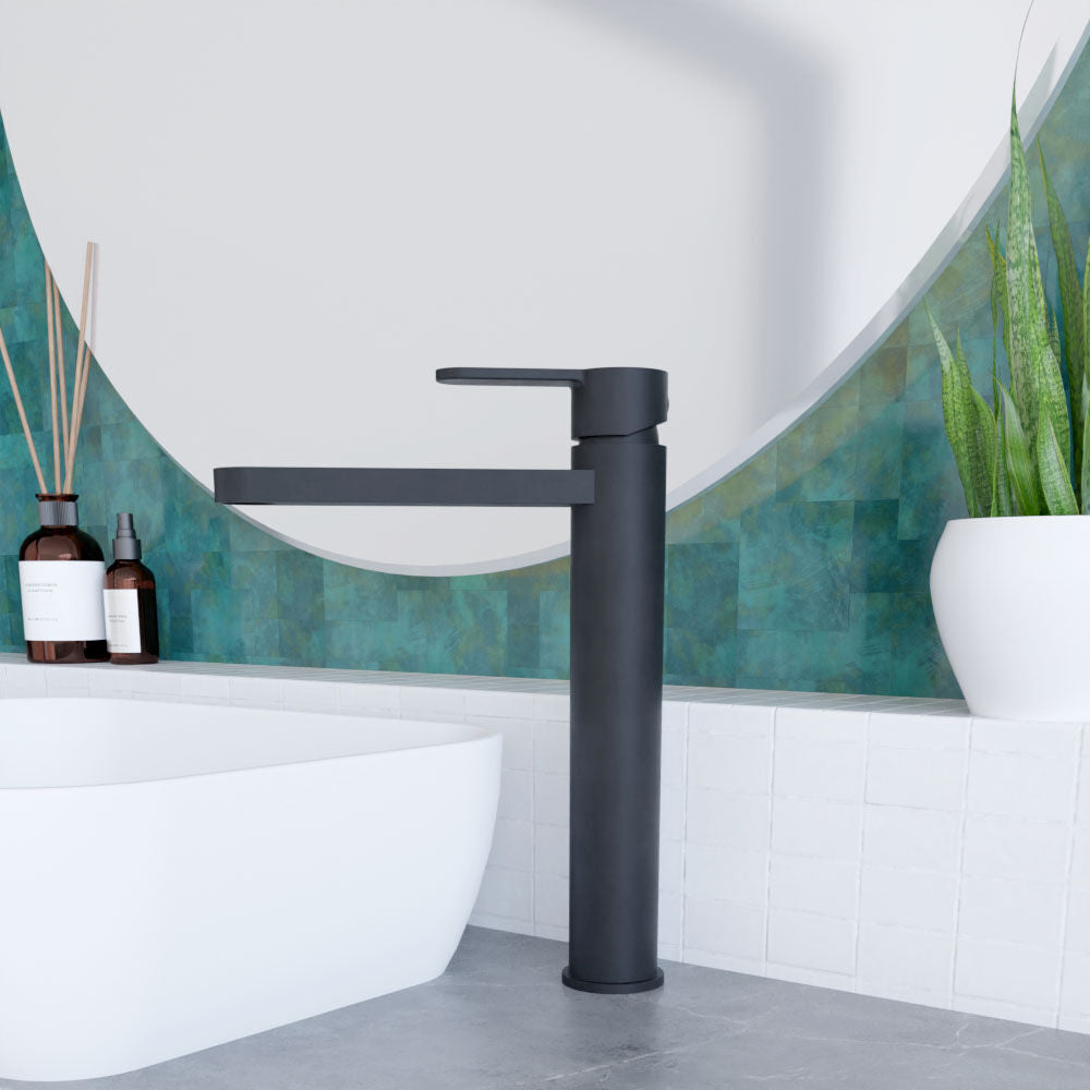 [BTPR470] Consall Round High-Rise Mono Basin Mixer Tap, 290 x 52 x 187mm - Choice of Finish - Lifestyle 3