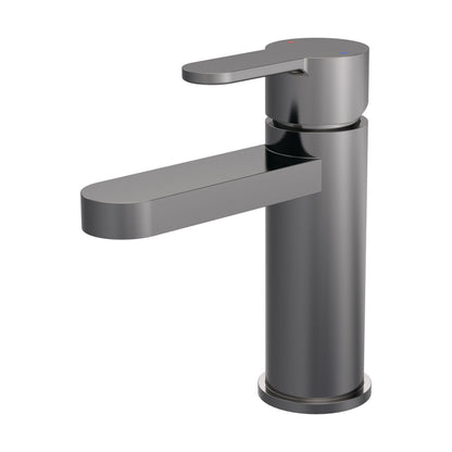 [BTPR705] Consall Round Mono Basin Mixer Tap with Push Button Waste - Choice of Finish - Cutout