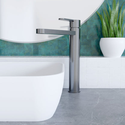 [BTPR770] Consall Round High-Rise Mono Basin Mixer Tap, 290 x 52 x 187mm - Choice of Finish - Lifestyle 1