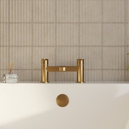 [BTPR803] Consall Round Dual Lever Deck Mounted Bath Filler Tap - Choice of Finish - Lifestyle 1