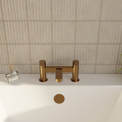 [BTPR803] Consall Round Dual Lever Deck Mounted Bath Filler Tap - Choice of Finish - Lifestyle 2