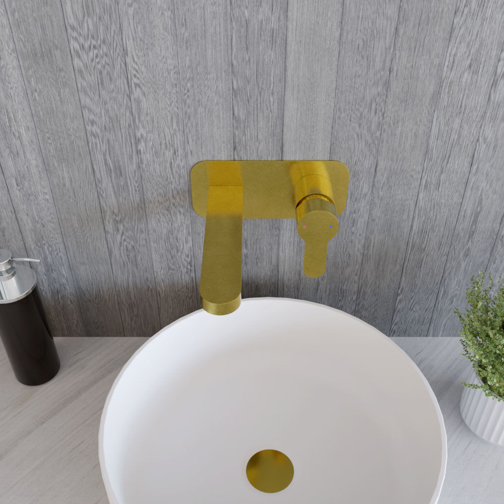 [BTPR828] Consall Round Wall Mounted Basin Tap - Choice of Finish - Lifestyle 2