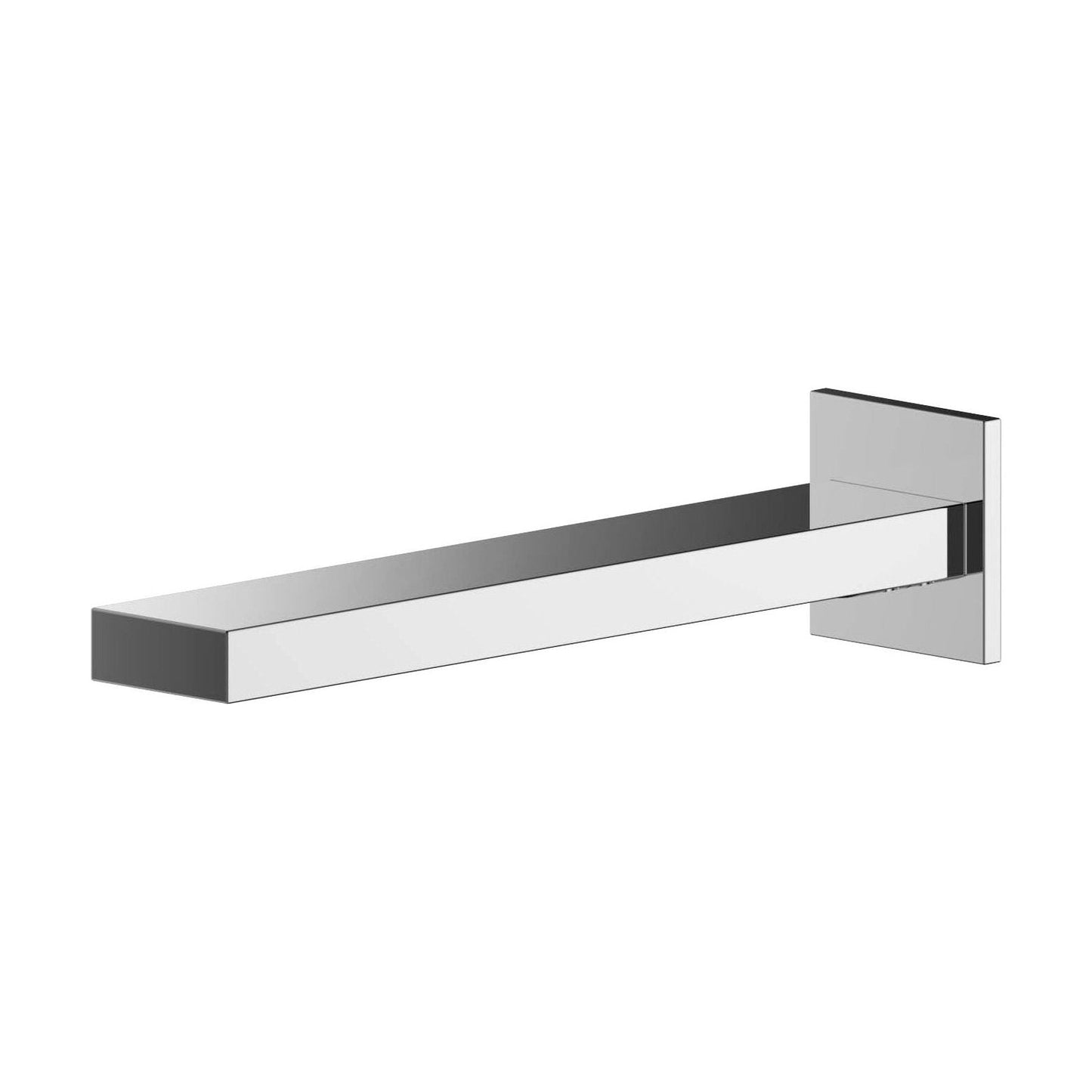 [BTRP300] Contemporary Bathroom Square Wall Mount Bath Spout, 50mm, Chrome - Cutout