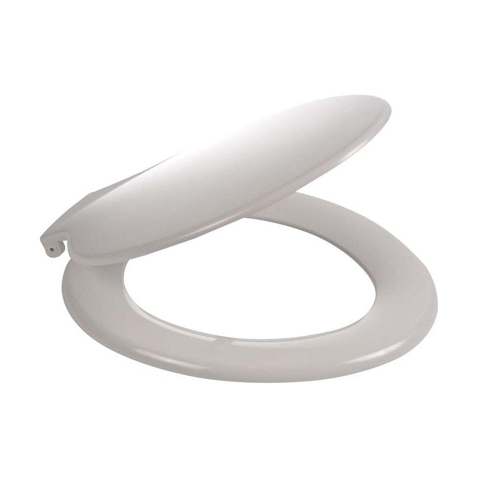 [BTSCAL04] Standard Round Toilet Seat Plastic Hinge – White - Cutout
