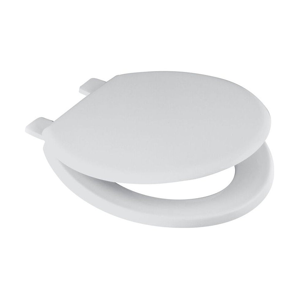 [BTSEME04] Standard Round Toilet Seat Metal Hinge – White - Cutout