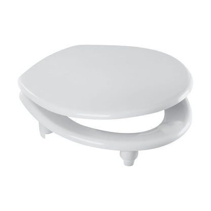 [BTSI11WY] Balterley Antibacterial Toilet Seat & Cover 158mm Hinges – White - Cutout