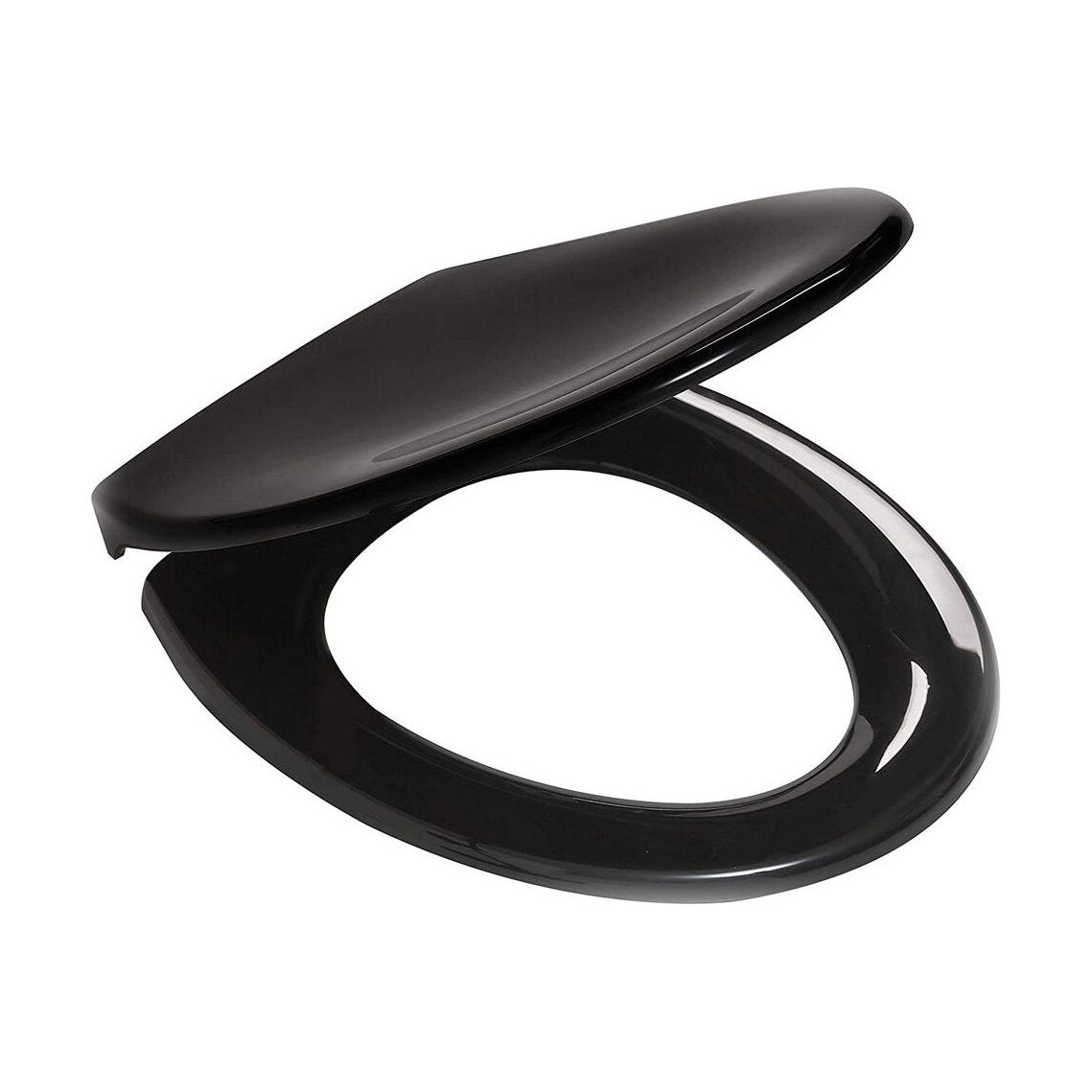 [BTSINT02] Standard Round Toilet Seat Plastic Hinge – Black - Cutout