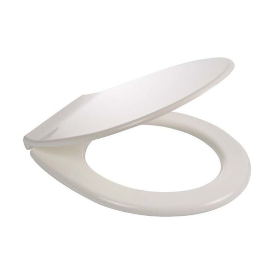 [BTSINT04] Standard Round Toilet Seat Plastic Hinge – White - Cutout