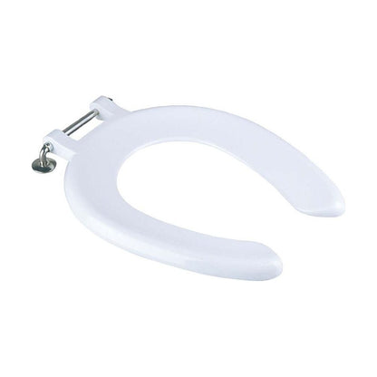 [BTSJUNSW] Crescent Junior Toilet Seat Stainless Hinge – White - Cutout