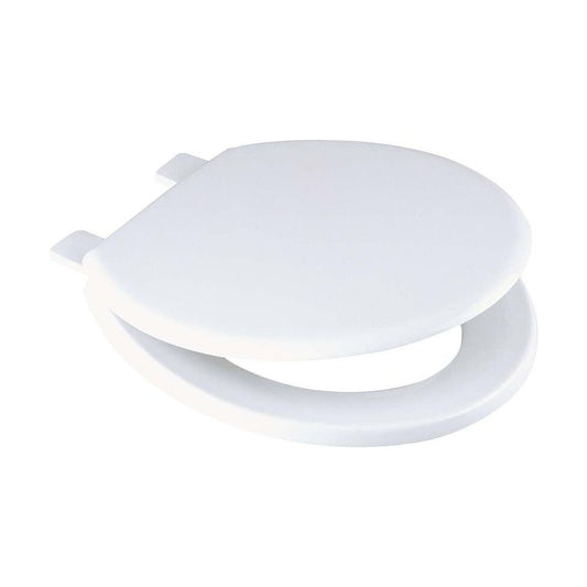 [BTSM11WH] Standard Round Toilet Seat 380mm Plastic Hinge – White - Cutout