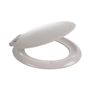 Contemporary Toilet Seat & Cover Stainless Hinge - White
