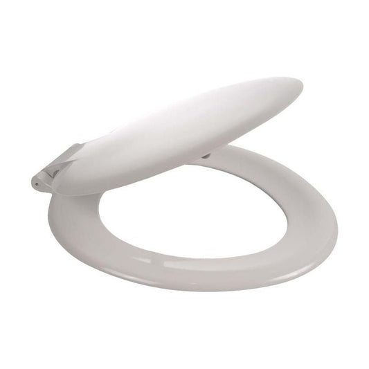 [BTSSAX04] Standard Round Toilet Seat 441-457mm Projection – White - Cutout