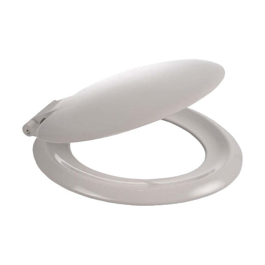 [BTSSON04] Standard Round Toilet Seat 130-160mm Hinge Adjust – White - Cutout