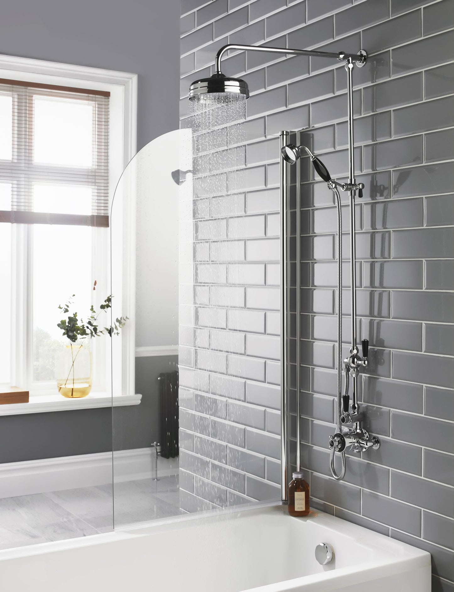 Black Topaz Twin Exposed Shower Valve