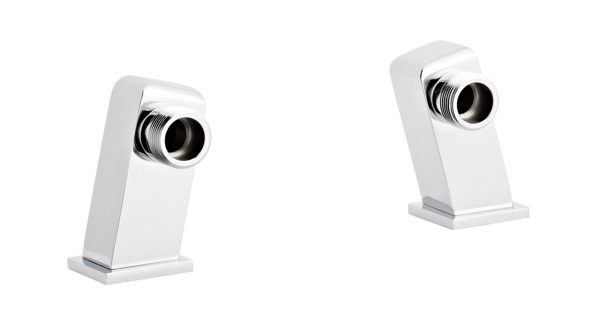 [BTSX323] Tap Accessories Square Minimalist Inlet Legs, Pair - Chrome - Cutout