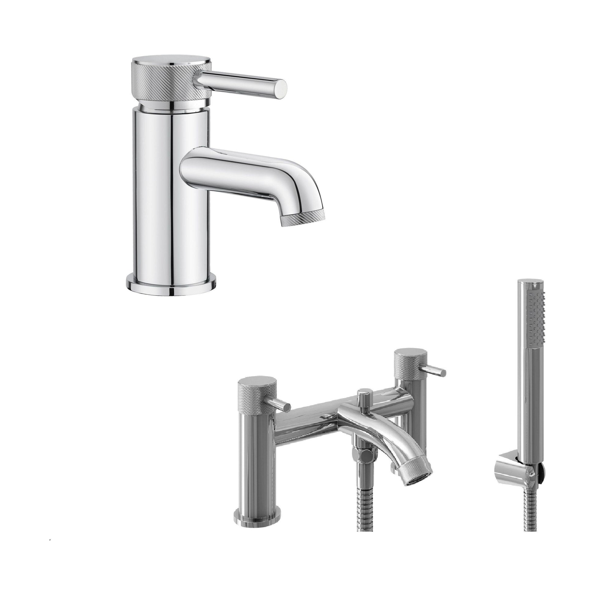 [BTT75052] Contemporary Mono Basin Mixer Tap - Choice of Bath Tap Type and Colour - Cutout