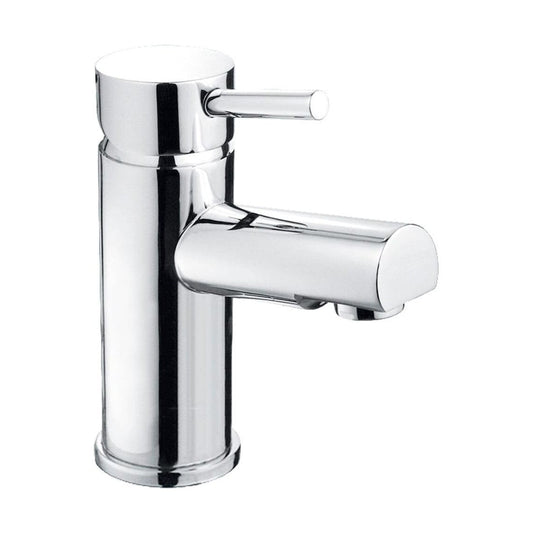 [BTTT702] Contemporary Minimalist Round Mono Basin Mixer Tap - Chrome - Cutout