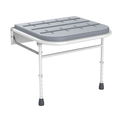 [BWA947LG] Contemporary Shower Seat with Legs – Grey - Cutout